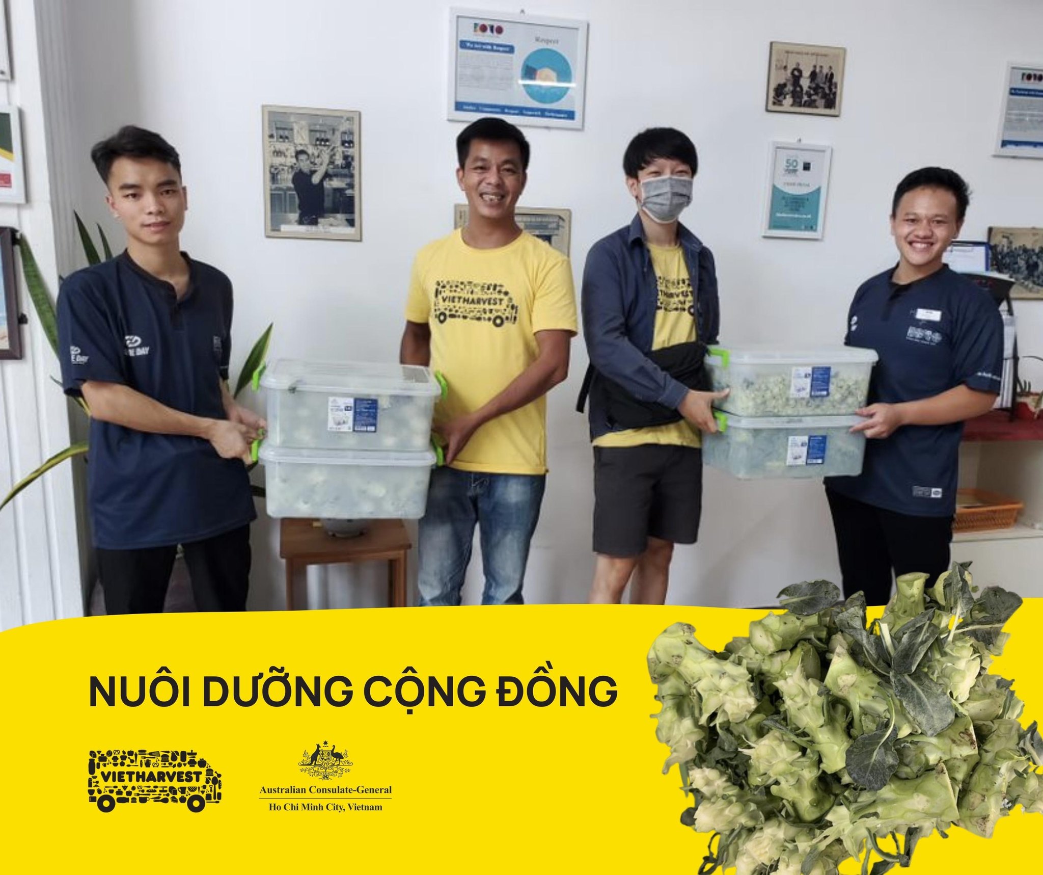 Trao tặng thực phẩm tại KOTO Hà Nội - nơi đào tạo nghề miễn phí cho trẻ Việt Nam